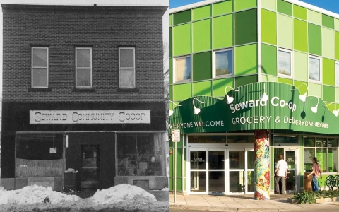 Seward Co-op, old and new