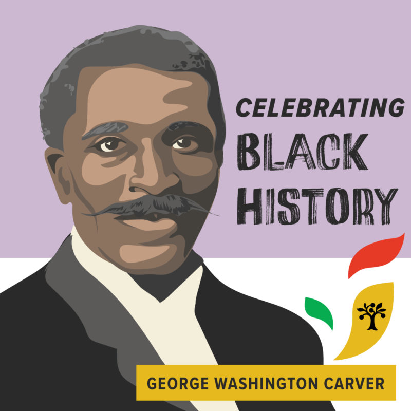 An illustration of George Washington Carver