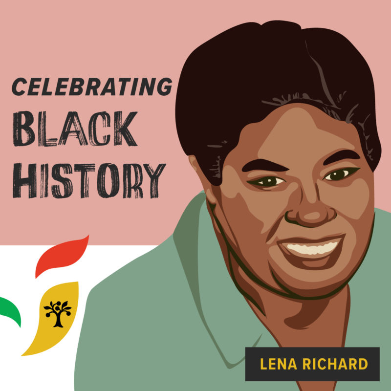 An illustration of Lena Richard
