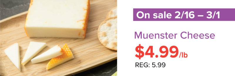 muenster cheese sale details