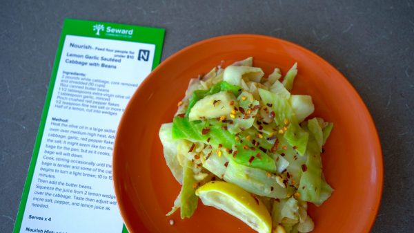 Lemon Garlic Sautéed Cabbage with Butter Beans - Seward Community Co-op