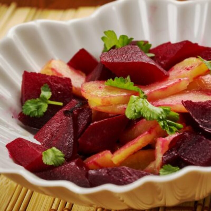 Ethiopian beets and potatoes