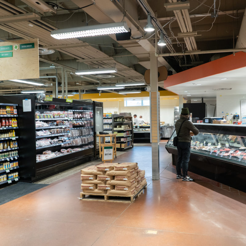 The newly remodeled Meat and Seafood department at Franklin