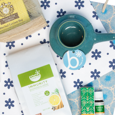 a variety of wellness gifts