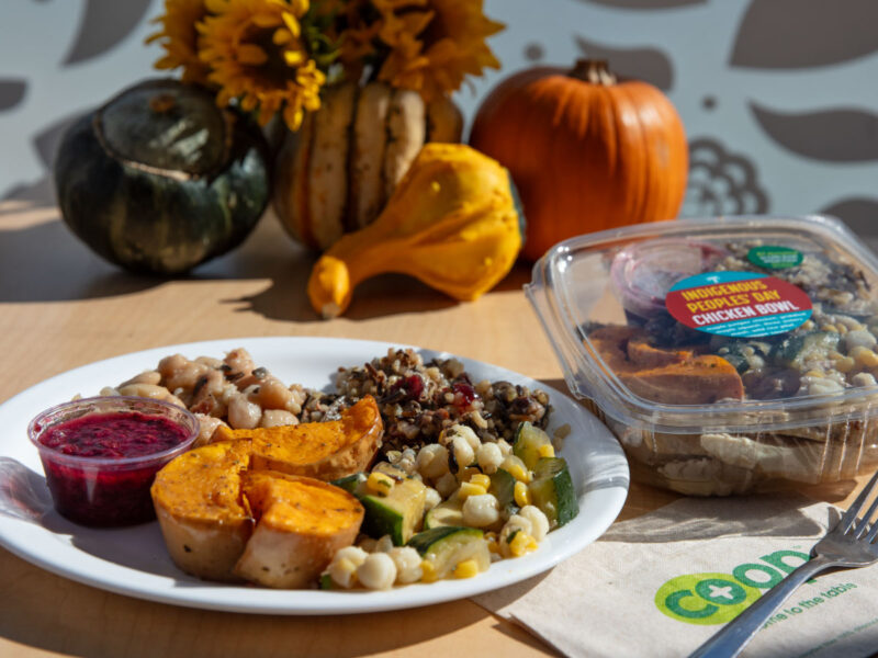 A photo of Indigenous Peoples' Day bowls served on a plate