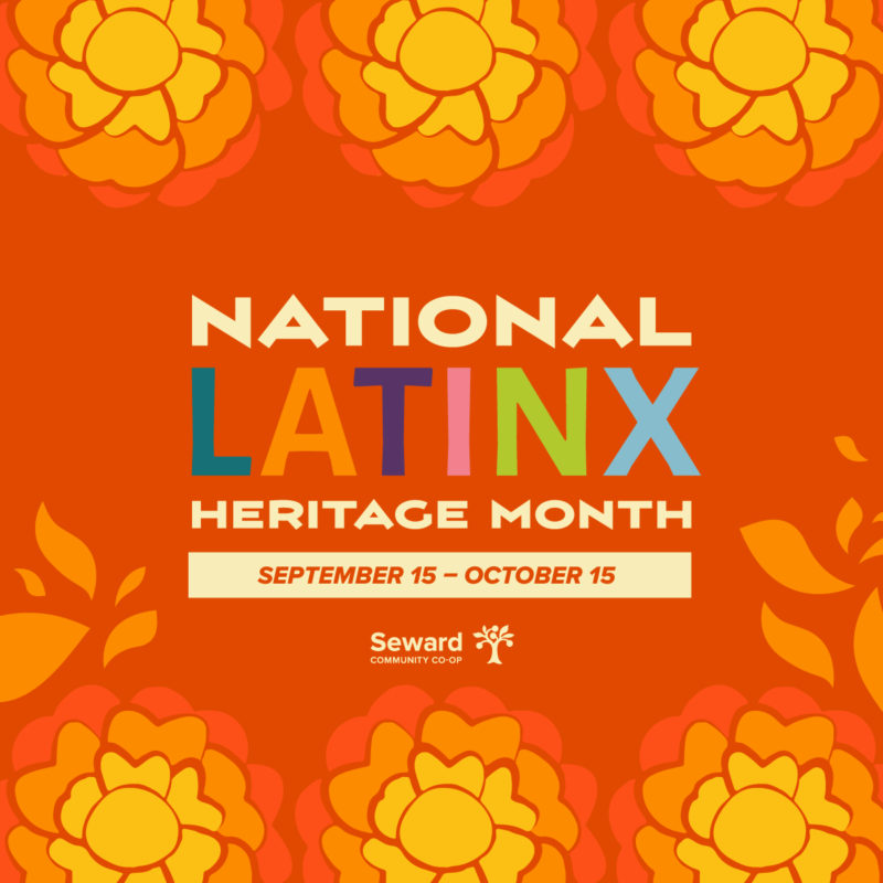a graphic for Latinx Heritage Month