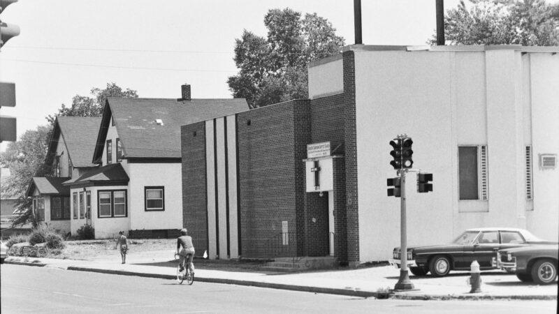 Exterior of Greater Sabathani Baptist Church in the 1980s