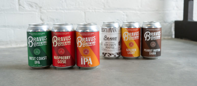 A collection of Bravus non-alcoholic brews