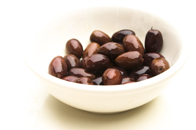 a bowl of olives