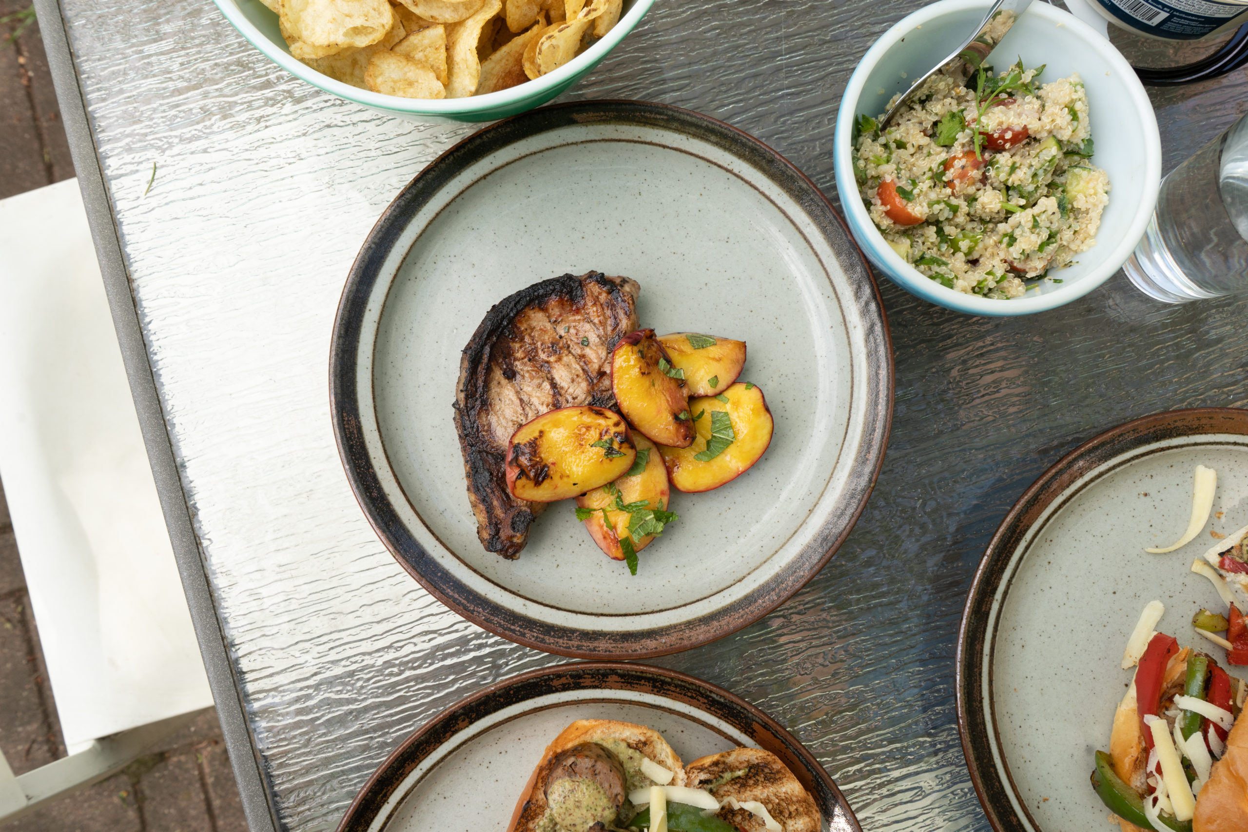 Apricot-Marinated Pork Chops and Grilled Peaches - Seward Community Co-op