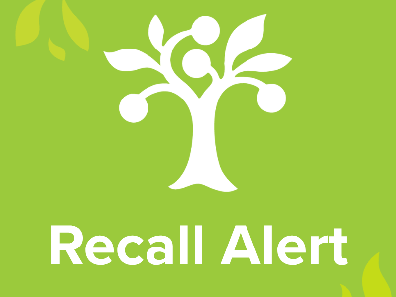 Text says Recall alert with a Seward tree