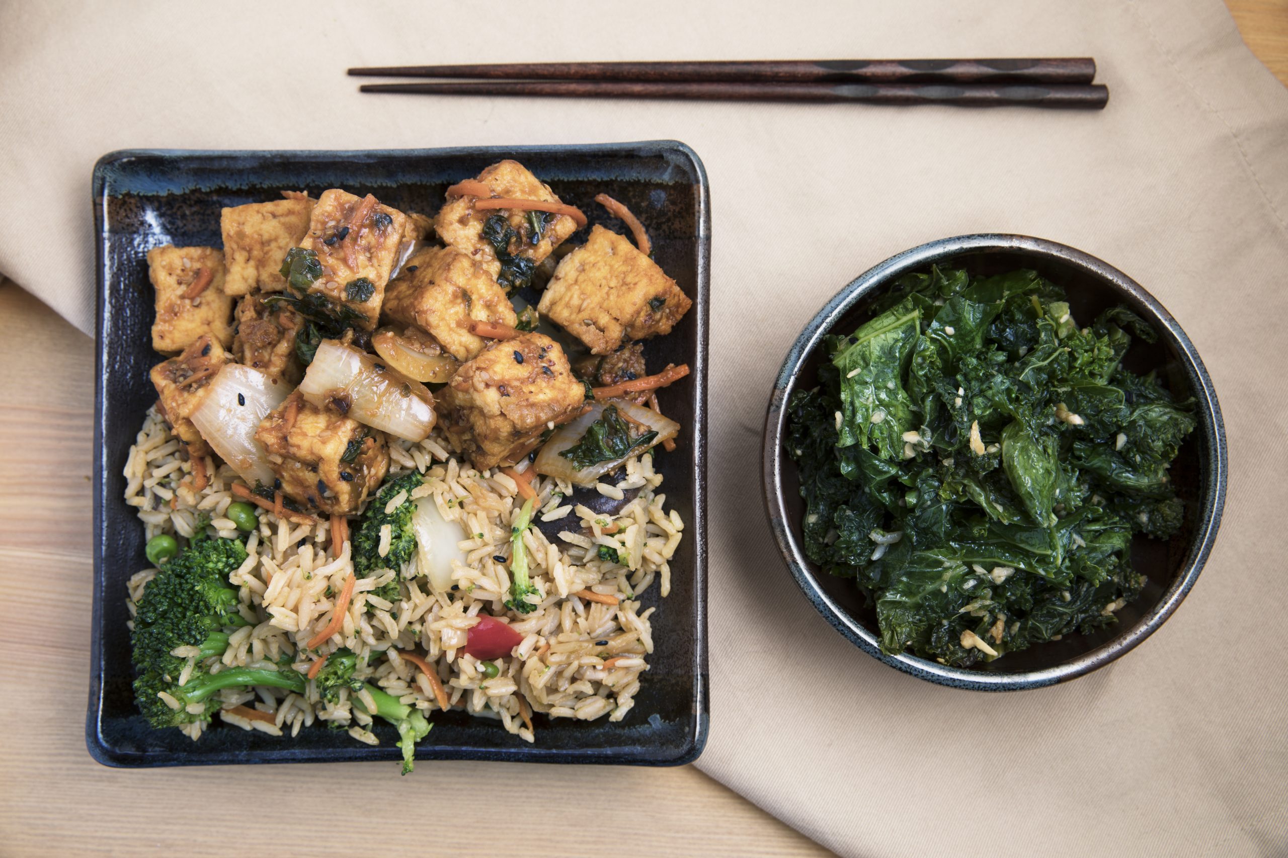 Garlicky Tofu and Kale // Nourish Seward Community Coop