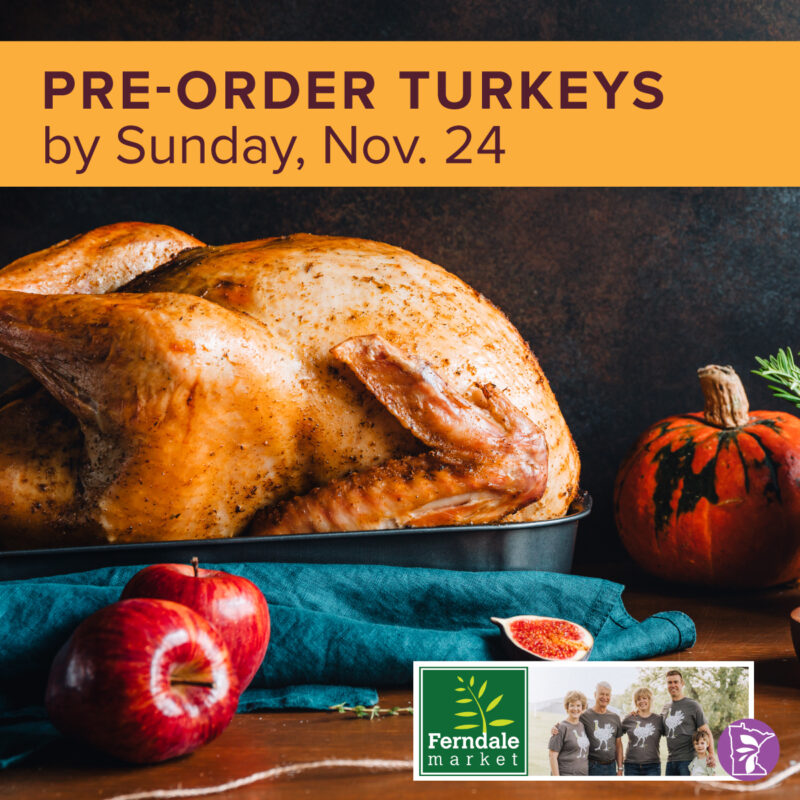 Pre-Order Turkey by Nov. 24