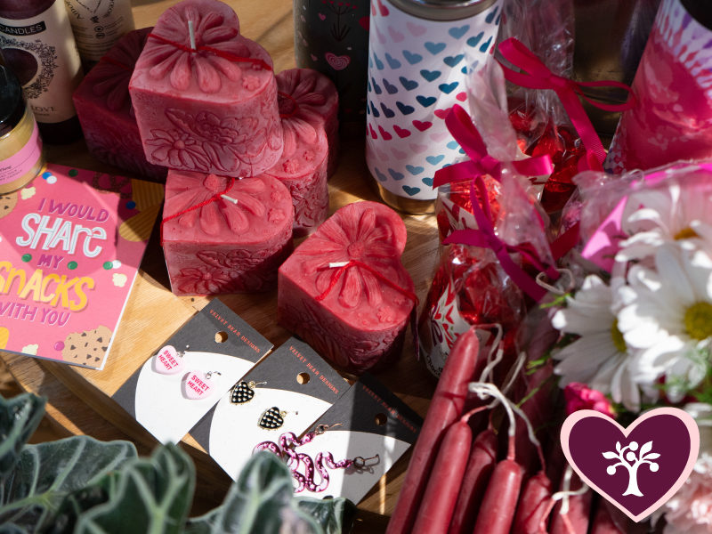 A photo of colorful Valentine's Day gifts