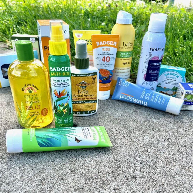 A variety of Wellness products that are especially useful in the summer months