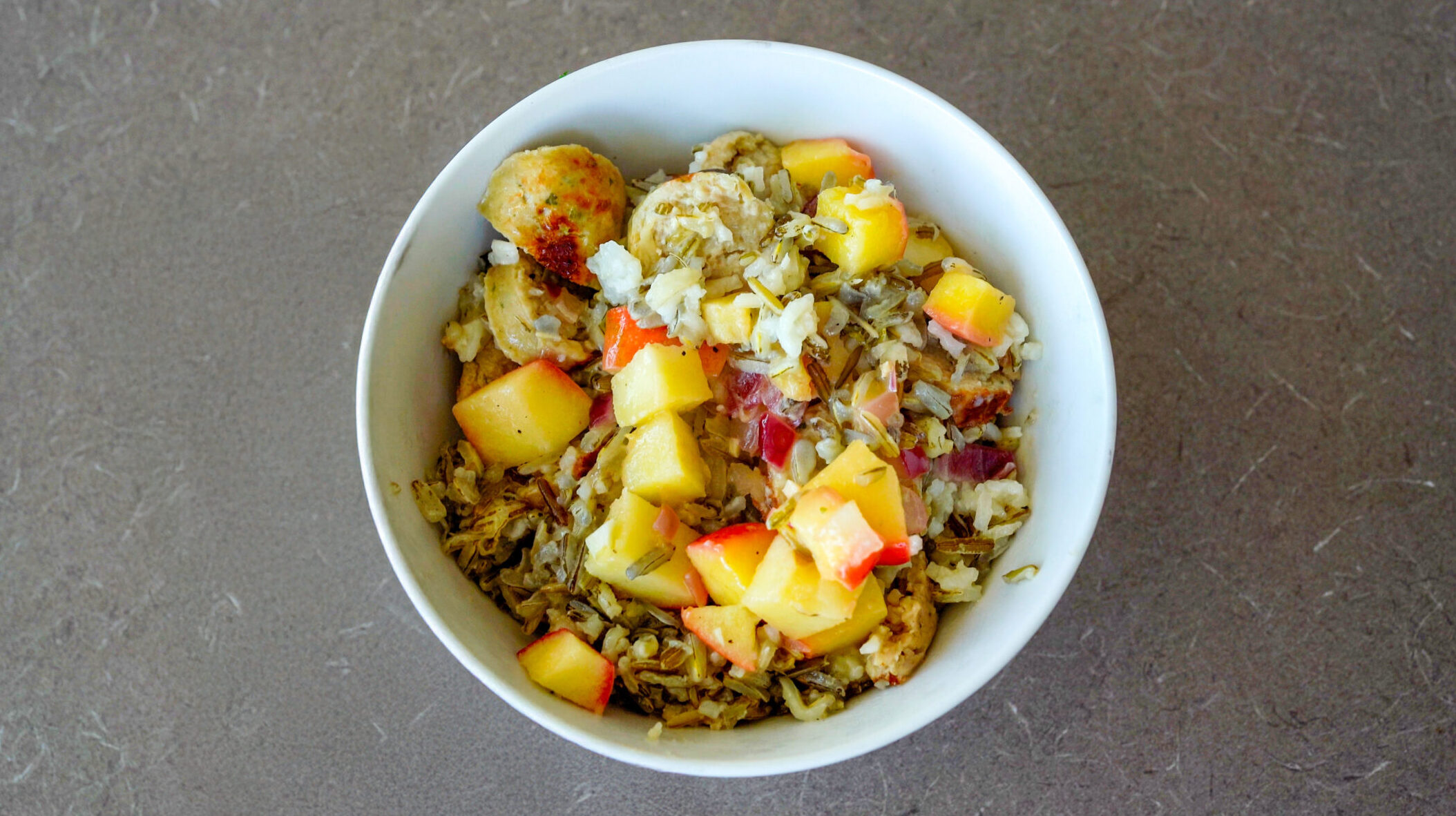 Wild Rice Salad with Sausages and Apples - Seward Community Co-op