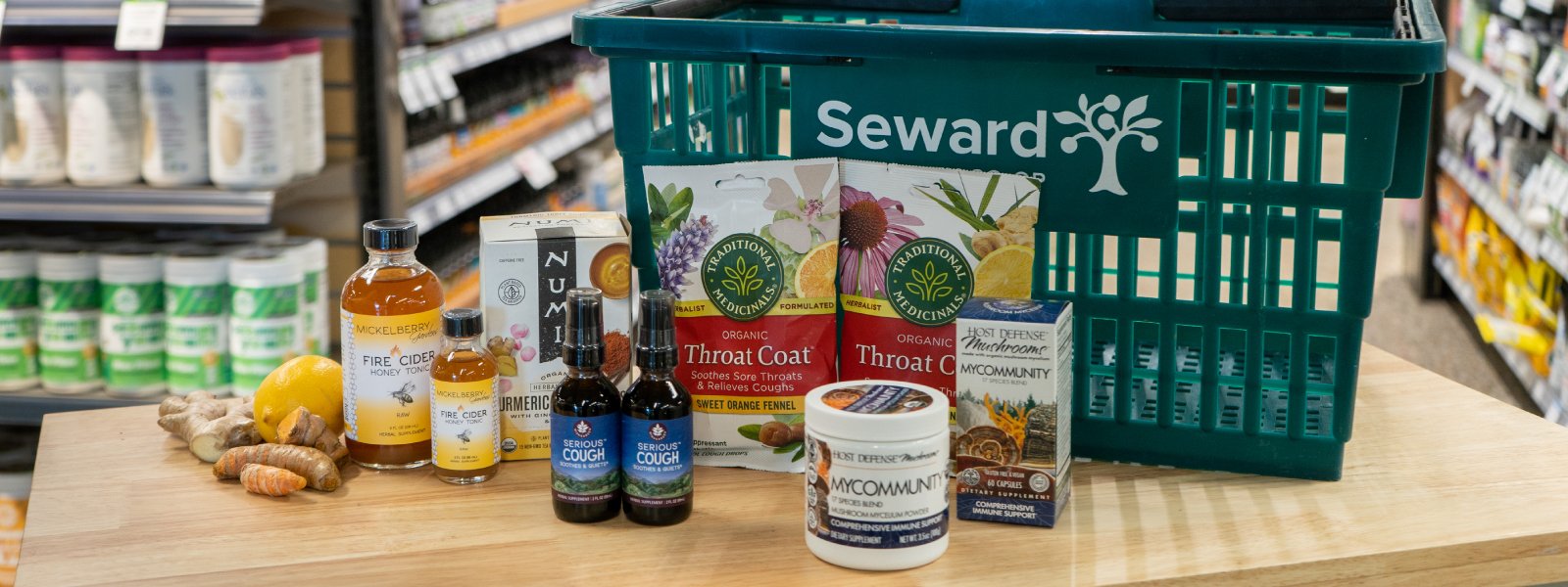 A variety of Wellness products on a table