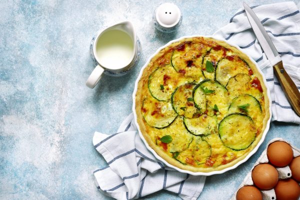 Spinach, Zucchini, and Feta Eggbake - Seward Community Co-op