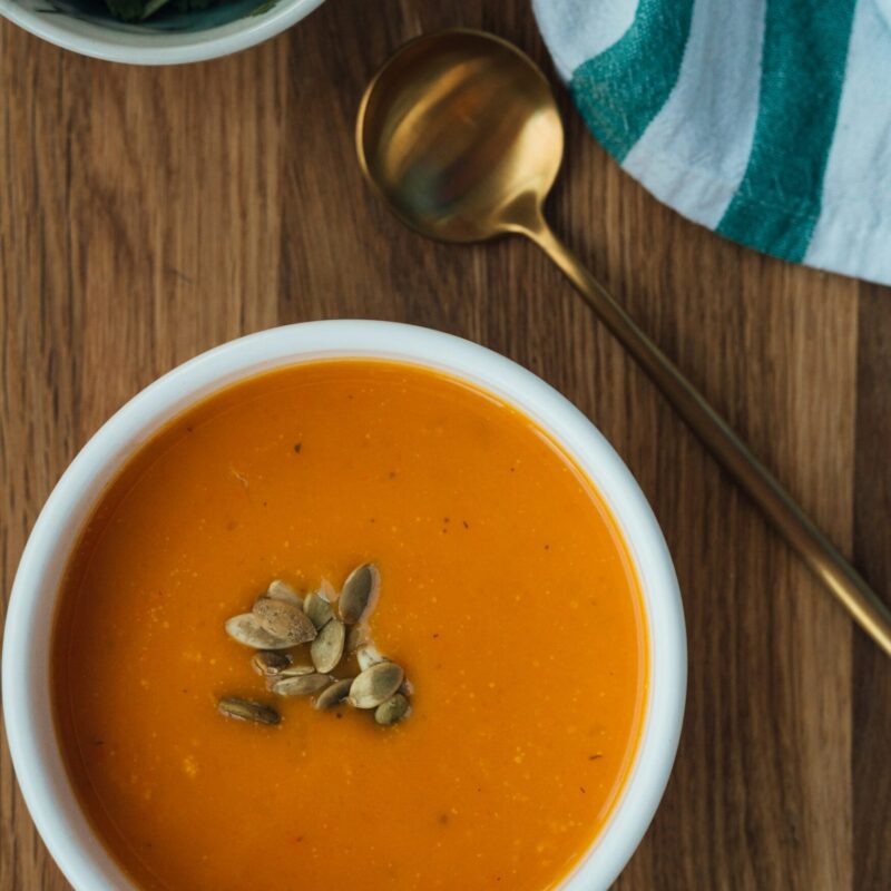 a pumpkin soup