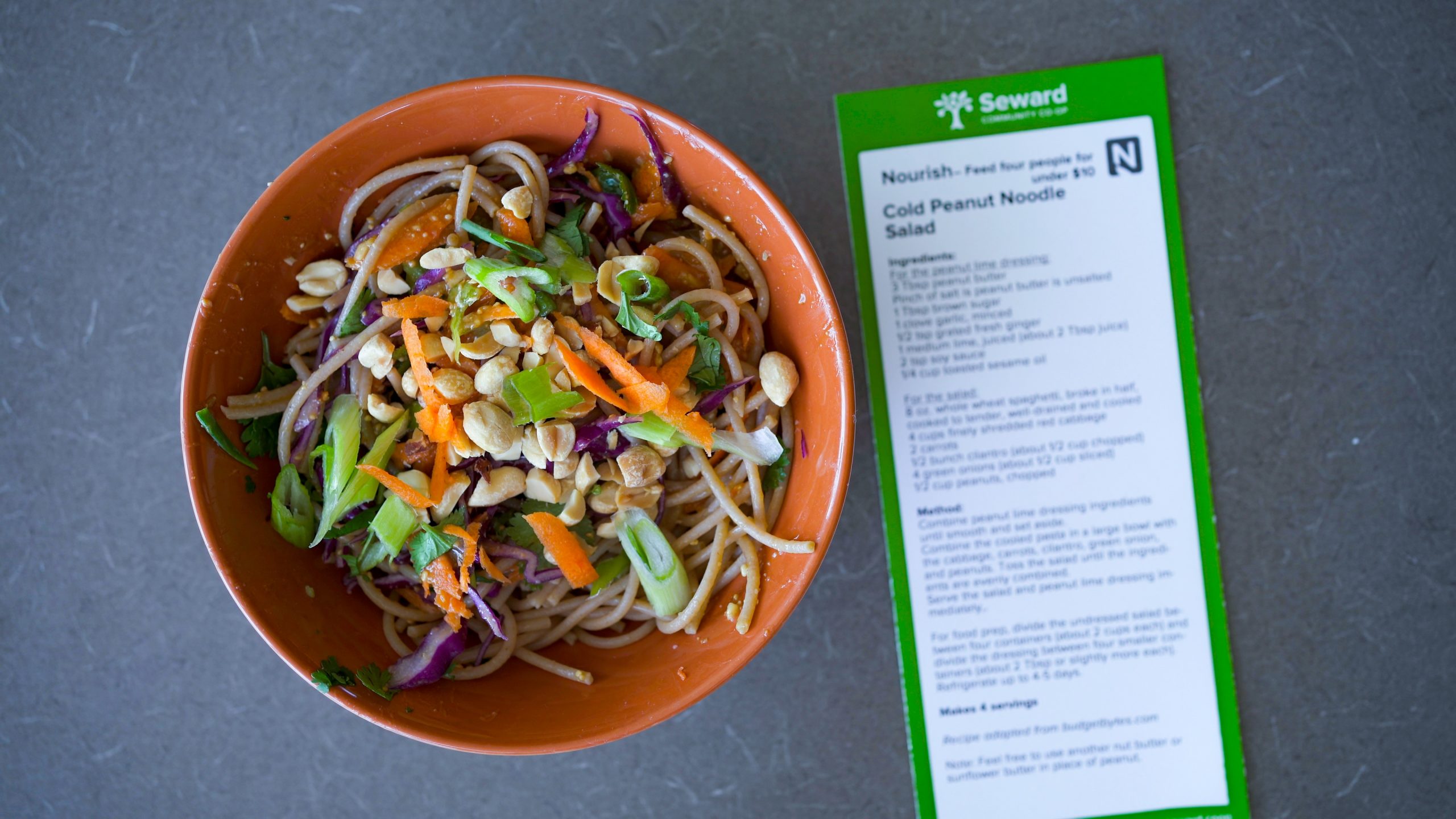 Cold Peanut Noodle Salad - Seward Community Co-op