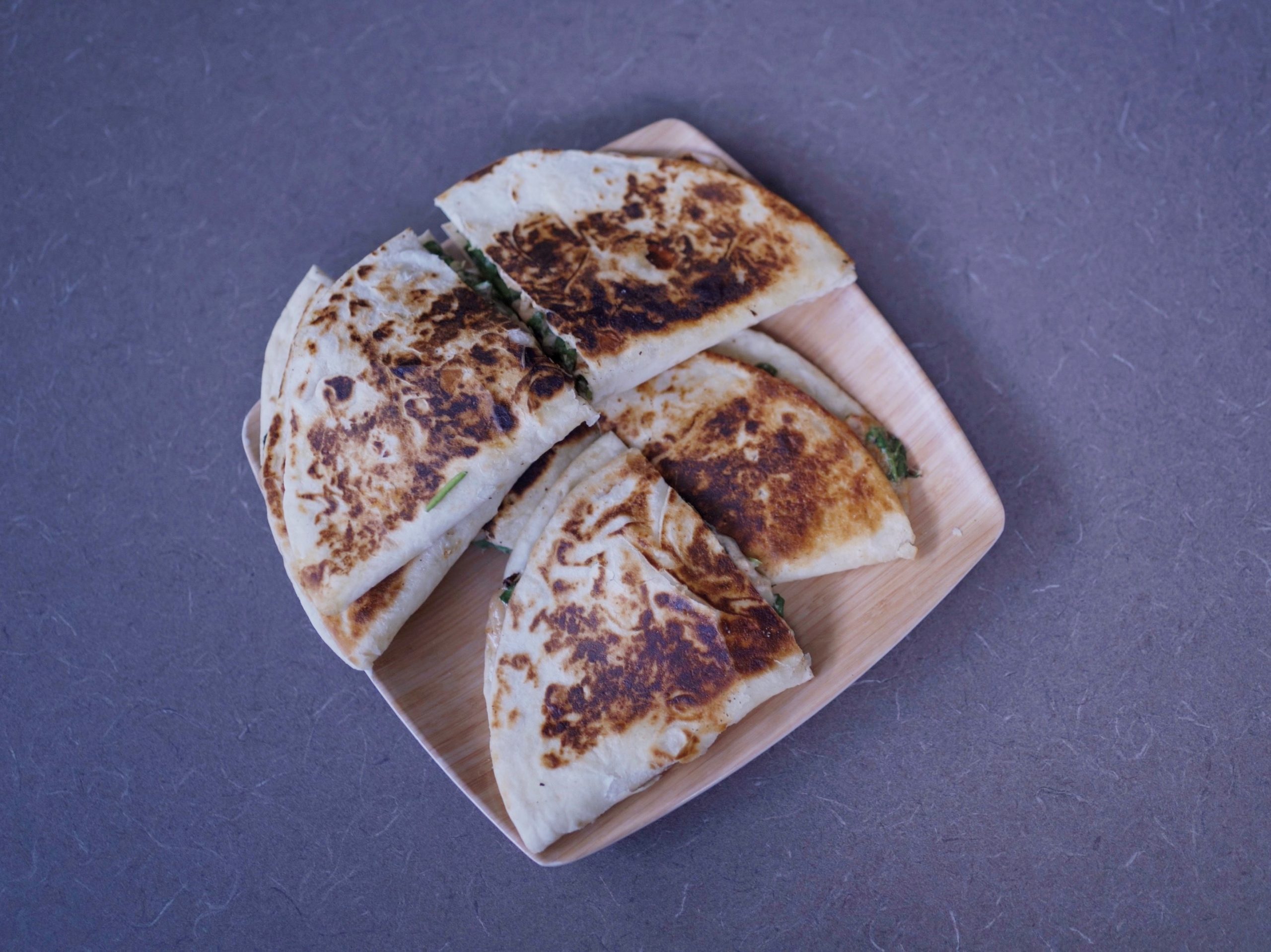 Creamy White Bean and Spinach Quesadilla // Nourish Seward Community Coop